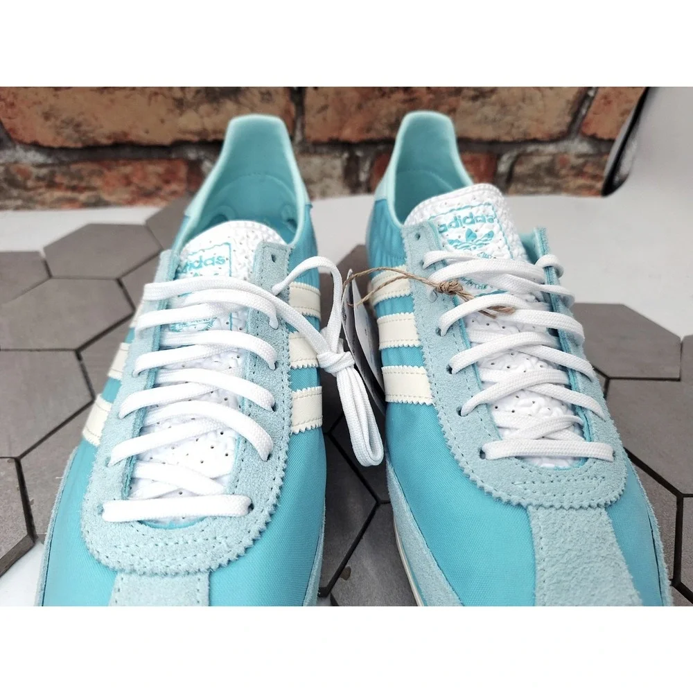 adidas Originals SL 72 OG W Aqua Mint Sky Blue White Women Sz 10 Retro Running
